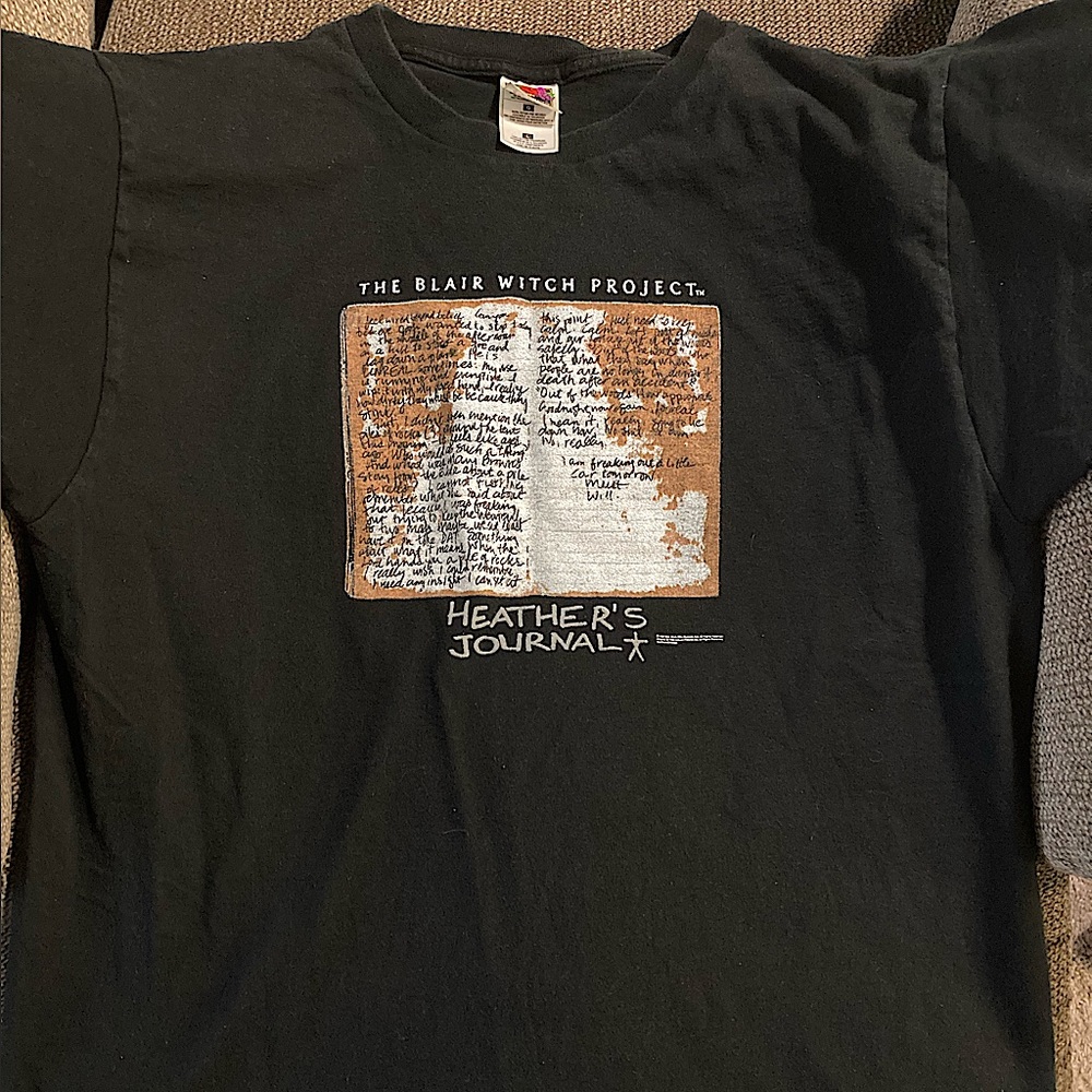 Vintage 1999 Blair Witch Project “Heather’s Journal” Promo Tee